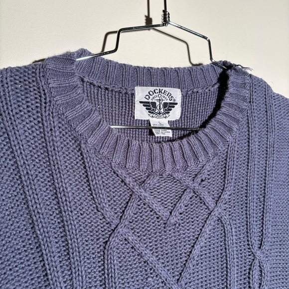 Vintage Dockers Linen/Cotton Cabled Sweater - Picture 4 of 11